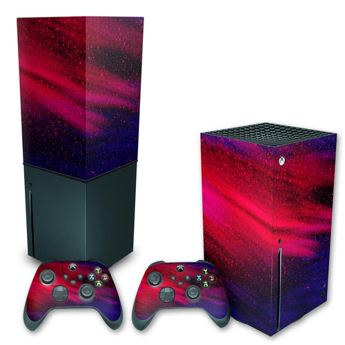 KIT Capa Anti Poeira e Skin Anti-Rage Xbox Series X Vertical - Abstrato #101