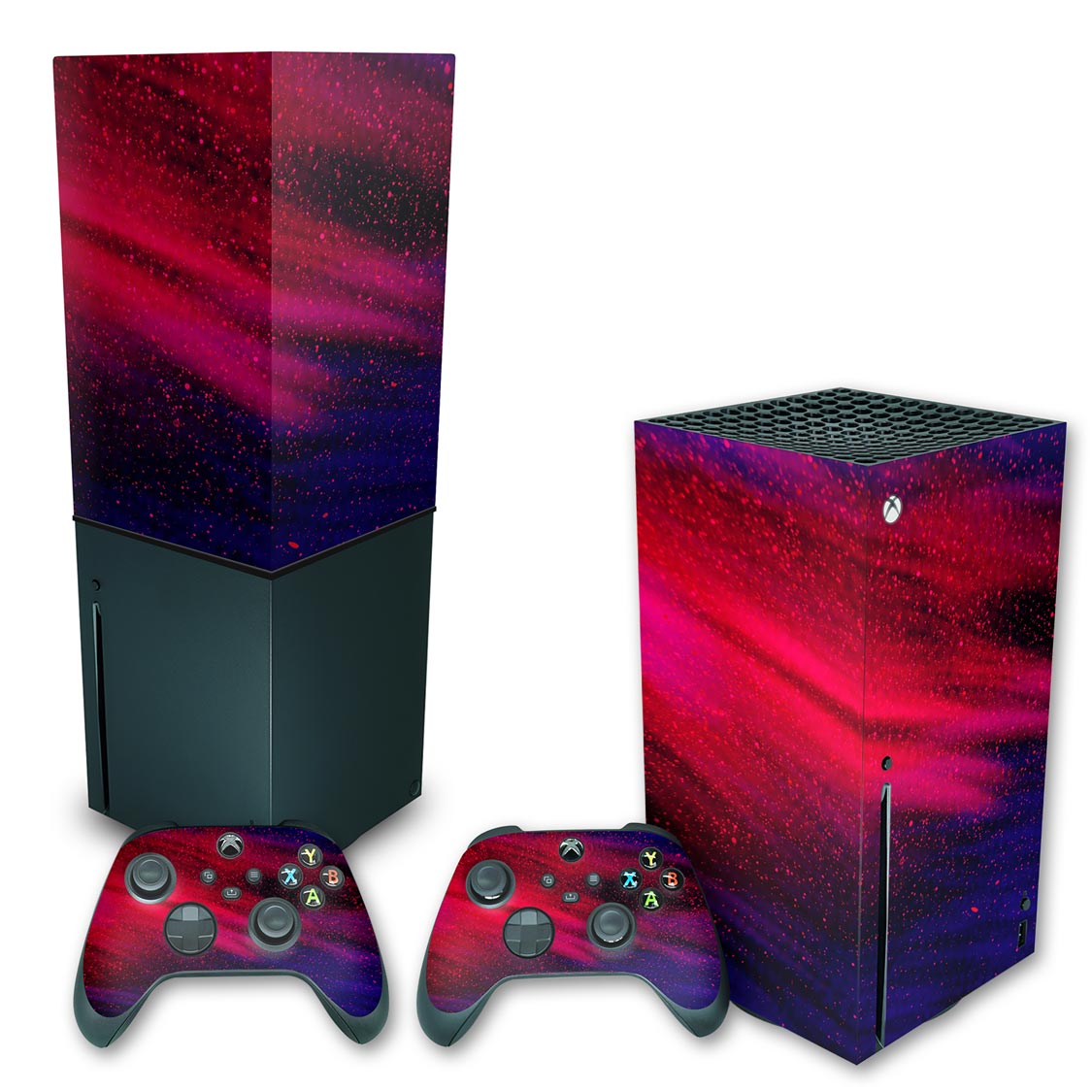 KIT Xbox Series X Skin Anti-Rage e Capa Anti Poeira Vertical - Abstrato #101