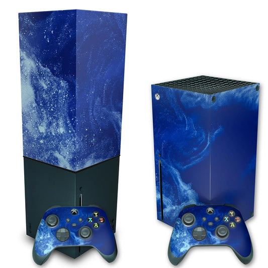 KIT Xbox Series X Skin Anti-Rage e Capa Anti Poeira Vertical - Abstrato #106