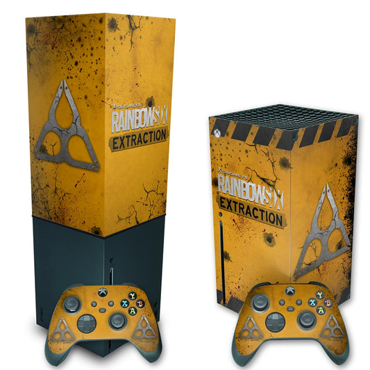 KIT Xbox Series X Skin Anti-Rage e Capa Anti Poeira Vertical - Tom Clancy's Rainbow Six Siege Extraction