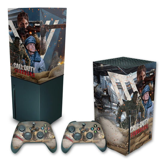 KIT Xbox Series X Skin Anti-Rage e Capa Anti Poeira Vertical - Call of Duty Vanguard