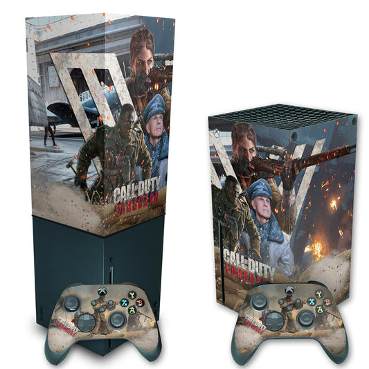 KIT Xbox Series X Skin Anti-Rage e Capa Anti Poeira Vertical - Call of Duty Vanguard