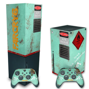 KIT Capa Anti Poeira e Skin Anti-Rage Xbox Series X Vertical - Far Cry 6 - Pop Arte Skins - foto 2