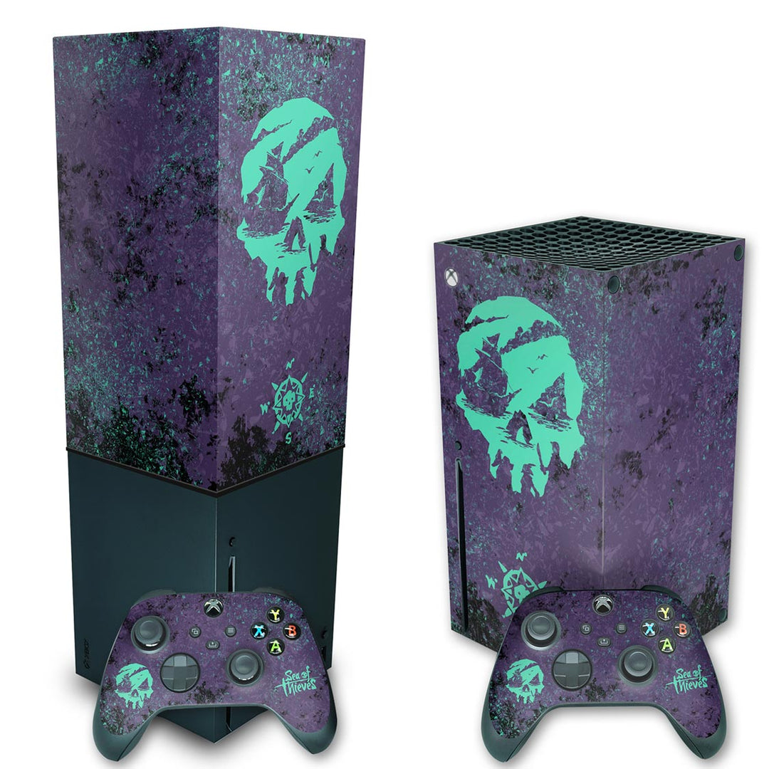 KIT Capa Anti Poeira e Skin Anti-Rage Xbox Series X Vertical - Sea Of Thieves Bundle - Pop Arte Skins - foto 2