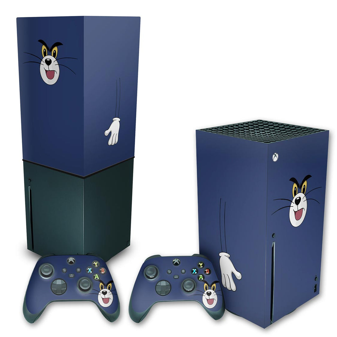 KIT Capa Anti Poeira e Skin Anti-Rage Xbox Series X Vertical - Tom - Pop Arte Skins
