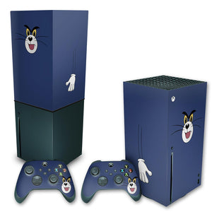 KIT Capa Anti Poeira e Skin Anti-Rage Xbox Series X Vertical - Tom - Pop Arte Skins