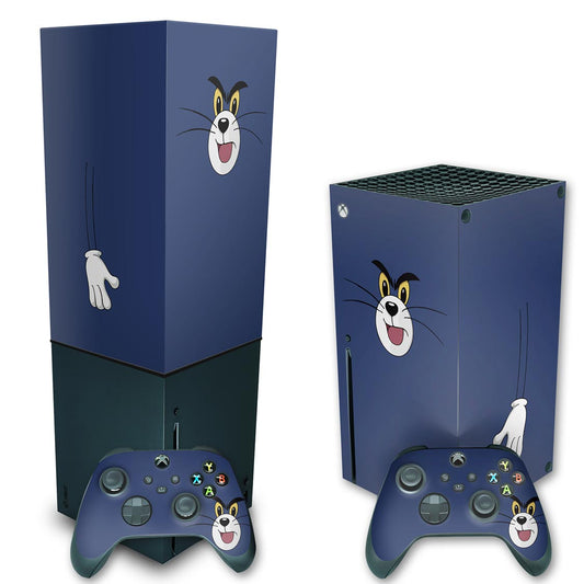 KIT Xbox Series X Skin Anti-Rage e Capa Anti Poeira Vertical - Tom