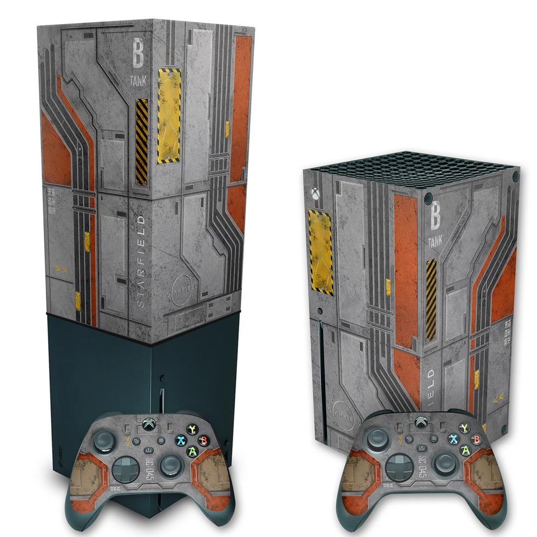 KIT Capa Anti Poeira e Skin Anti-Rage Xbox Series X Vertical - Starfield - Pop Arte Skins - foto 2
