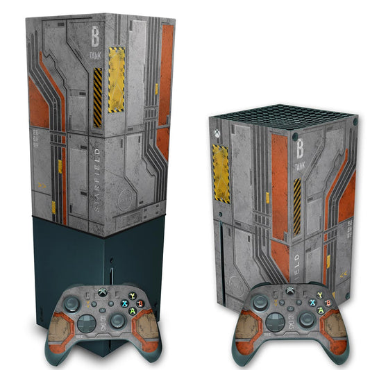 KIT Xbox Series X Skin Anti-Rage e Capa Anti Poeira Vertical - Starfield