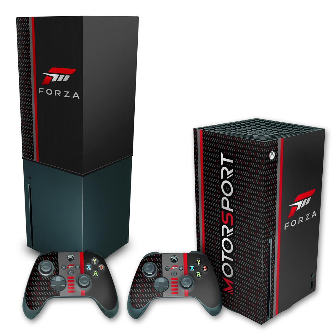 KIT Xbox Series X Skin Anti-Rage e Capa Anti Poeira Vertical - Forza Motorsport