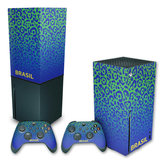 KIT Xbox Series X Skin Anti-Rage e Capa Anti Poeira Vertical - Brasil