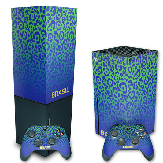 KIT Xbox Series X Skin Anti-Rage e Capa Anti Poeira Vertical - Brasil