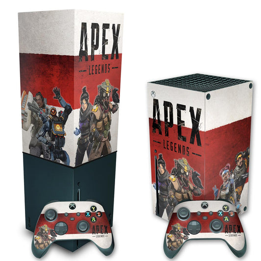 KIT Xbox Series X Skin Anti-Rage e Capa Anti Poeira Vertical - Apex Legends