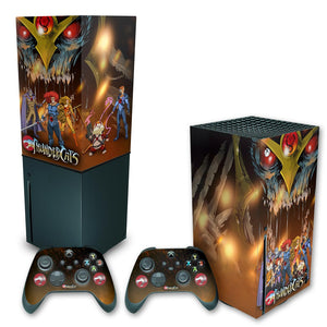 KIT Capa Anti Poeira e Skin Anti-Rage Xbox Series X Vertical - Thundercats - Pop Arte Skins