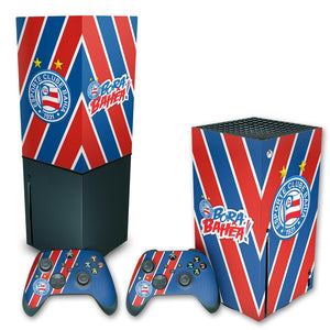 KIT Capa Anti Poeira e Skin Anti-Rage Xbox Series X Vertical - Bahia B - Pop Arte Skins