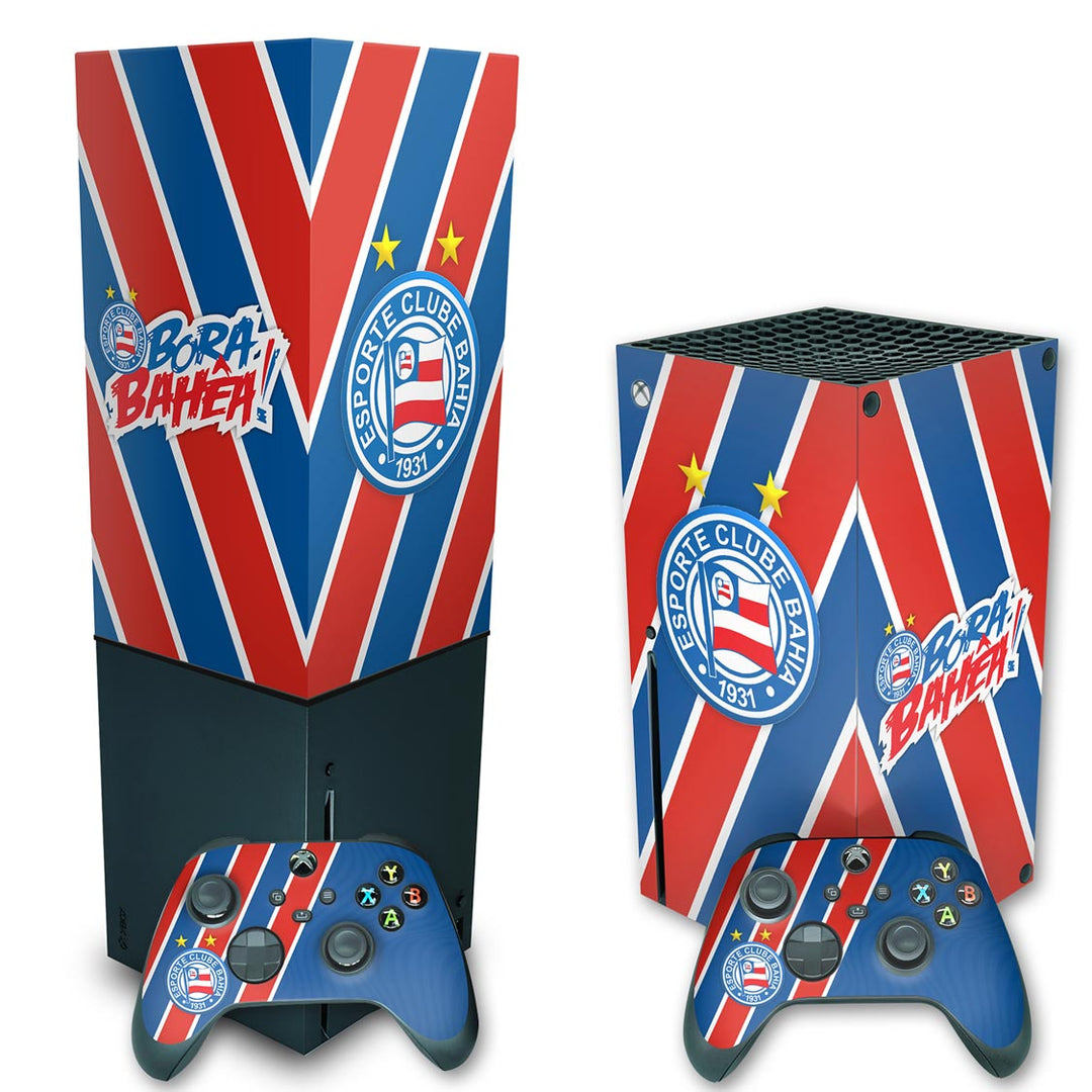 KIT Capa Anti Poeira e Skin Anti-Rage Xbox Series X Vertical - Bahia B - Pop Arte Skins - foto 2