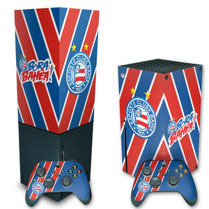 KIT Capa Anti Poeira e Skin Anti-Rage Xbox Series X Vertical - Bahia B - Pop Arte Skins - foto 2