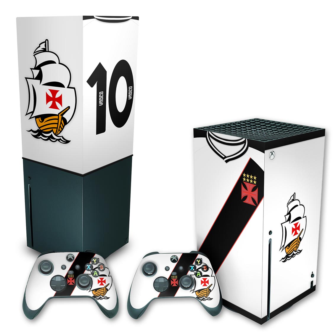 KIT Xbox Series X Skin Anti-Rage e Capa Anti Poeira Vertical - Vasco B