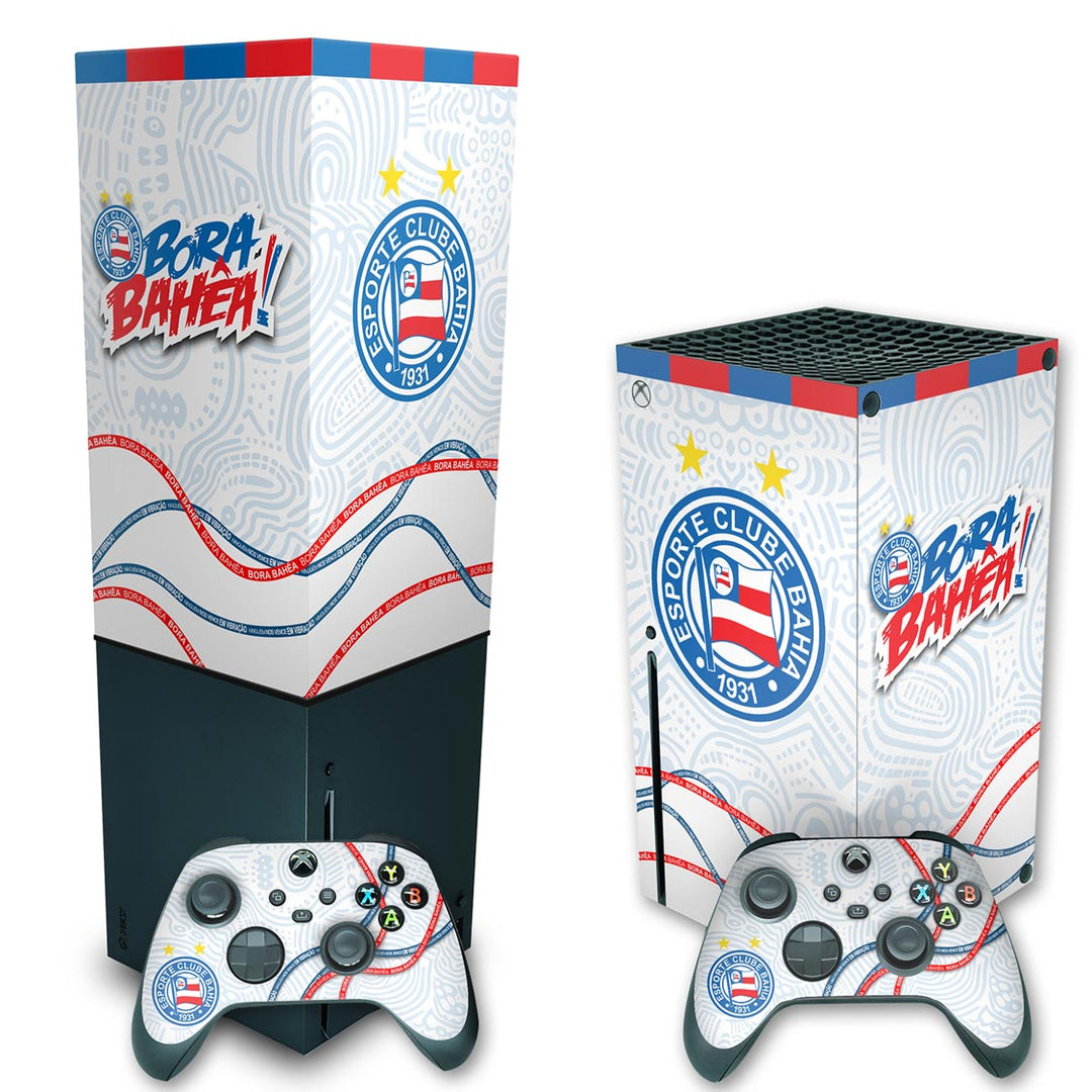 KIT Capa Anti Poeira e Skin Anti-Rage Xbox Series X Vertical - Bahia A - Pop Arte Skins - foto 2