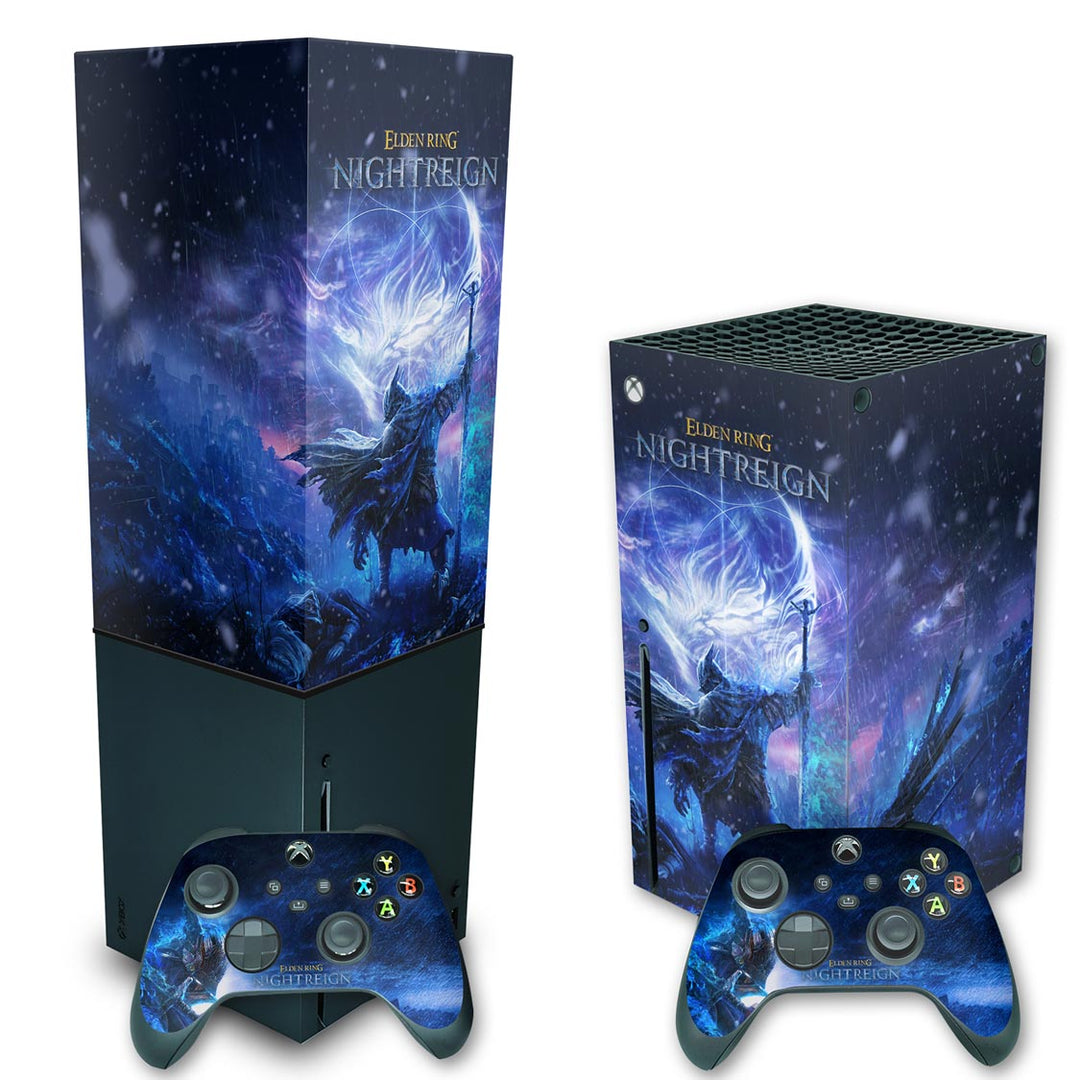 KIT Capa Anti Poeira e Skin Anti-Rage Xbox Series X Vertical -  Elden Ring Nightreign - Pop Arte Skins - foto 2
