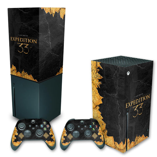 KIT Xbox Series X Skin Anti-Rage e Capa Anti Poeira Vertical - Clair Obscur: Expedition 33