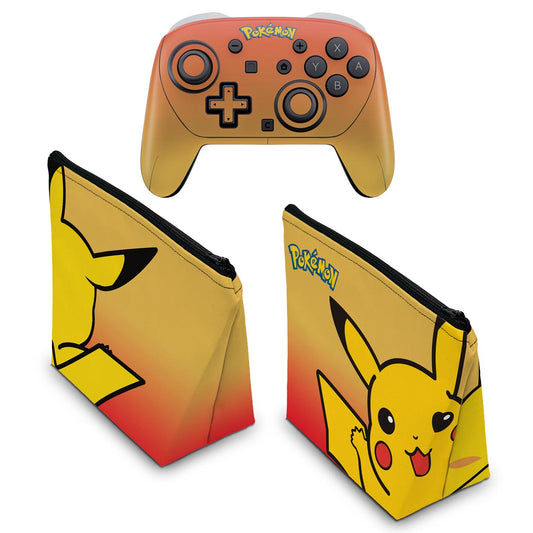 KIT Capa Case e Skin Anti-Rage Nintendo Switch 2 Pro Controle - Modelo 003 - Pop Arte Skins - foto 2