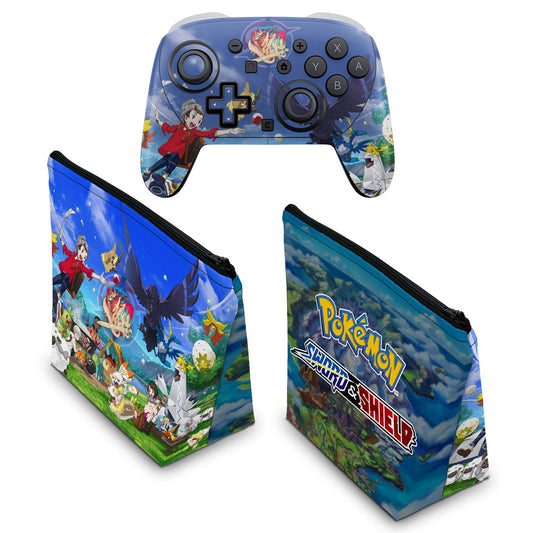 KIT Capa Case e Skin Anti-Rage Nintendo Switch 2 Pro Controle - Modelo 007 - Pop Arte Skins - foto 2