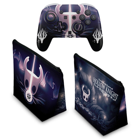 KIT Capa Case e Skin Anti-Rage Nintendo Switch 2 Pro Controle - Hollow Knight - Pop Arte Skins - foto 2
