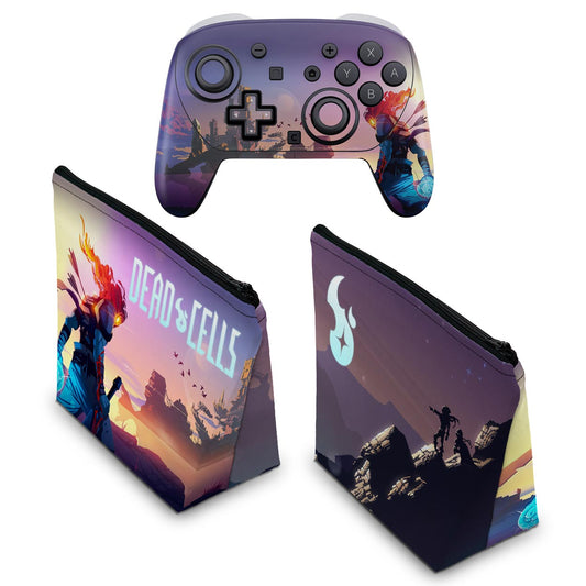 KIT Capa Case e Skin Anti-Rage Nintendo Switch 2 Pro Controle - Dead Cells - Pop Arte Skins - foto 2
