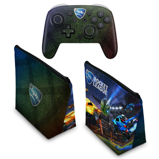 KIT Capa Case e Skin Anti-Rage Nintendo Switch 2 Pro Controle - Rocket League - Pop Arte Skins - foto 2
