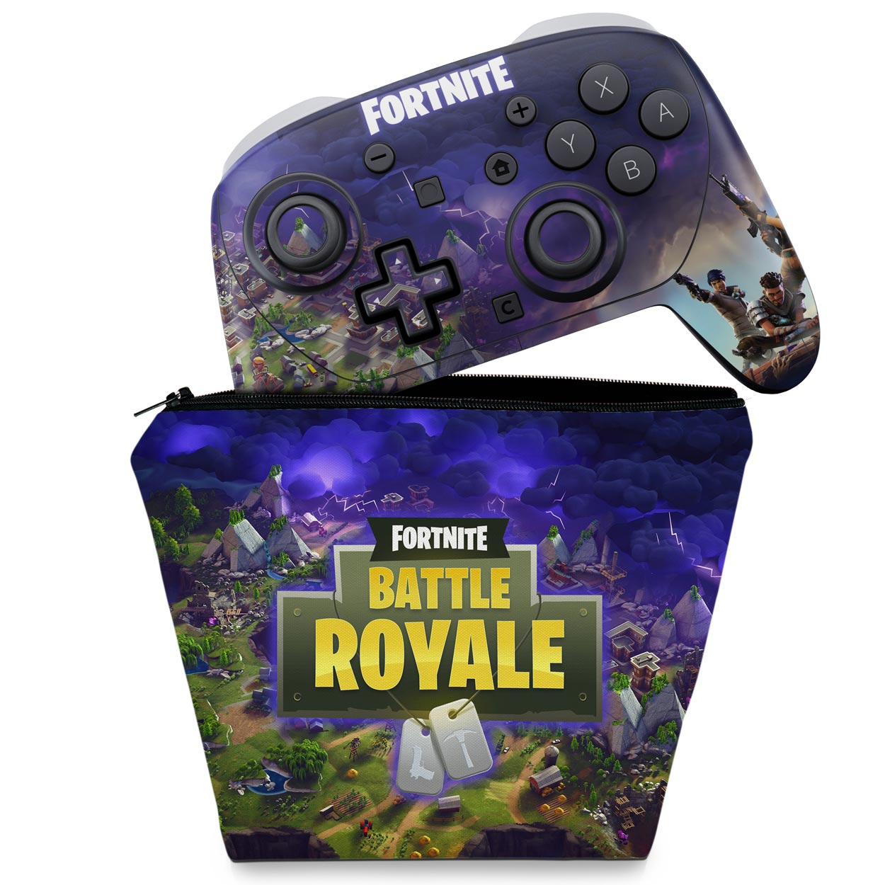 KIT Capa Case e Skin Anti-Rage Nintendo Switch 2 Pro Controle - Modelo 026