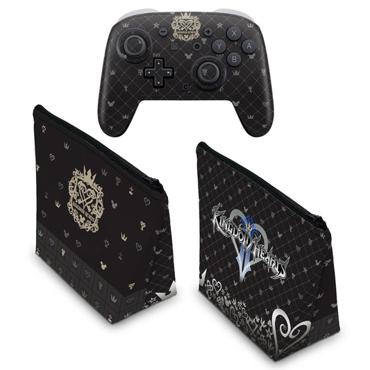 KIT Capa Case e Skin Anti-Rage Nintendo Switch 2 Pro Controle - Kingdom Hearts 3 - Pop Arte Skins - foto 2