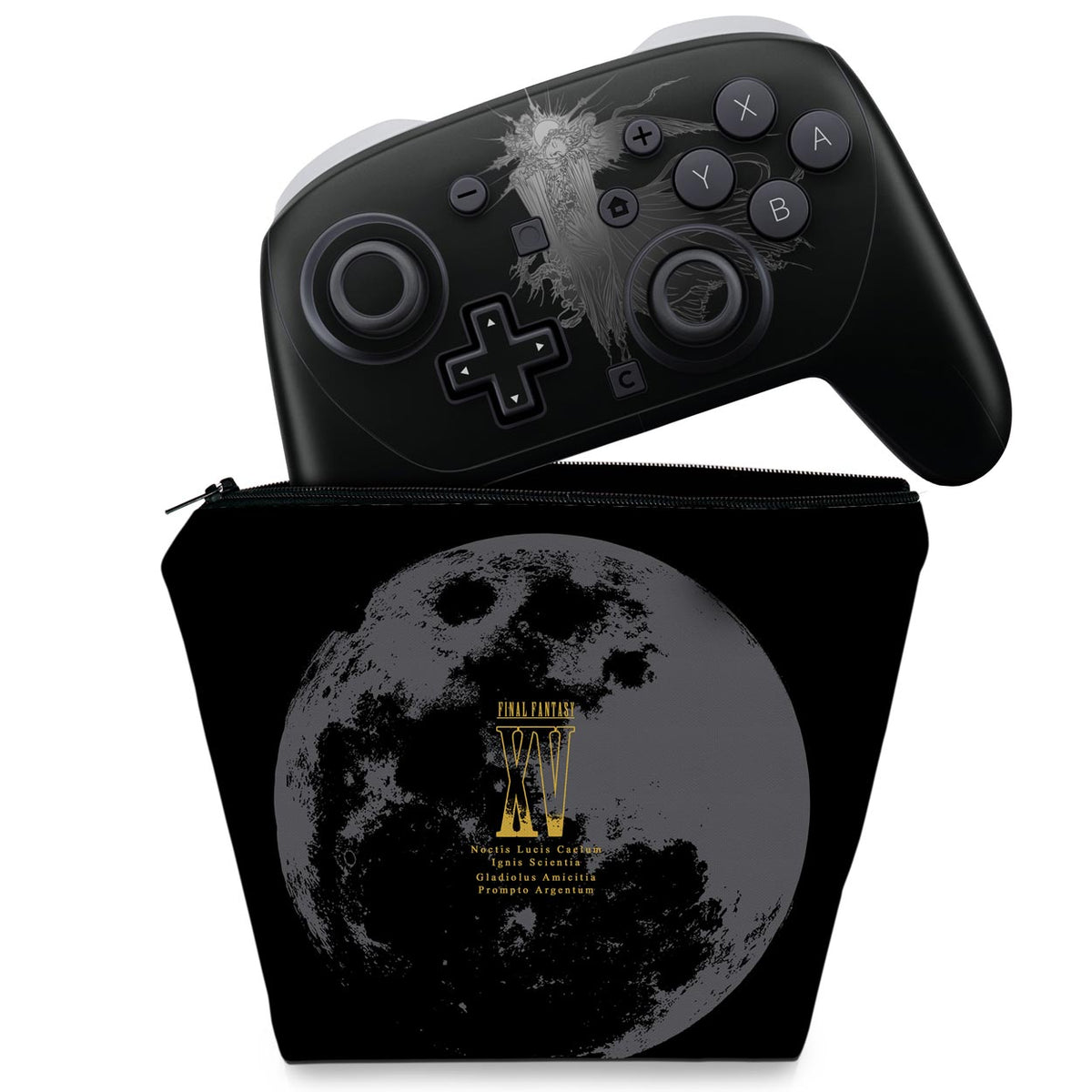 KIT Capa Case e Skin Anti-Rage Nintendo Switch 2 Pro Controle - Final Fantasy Xv