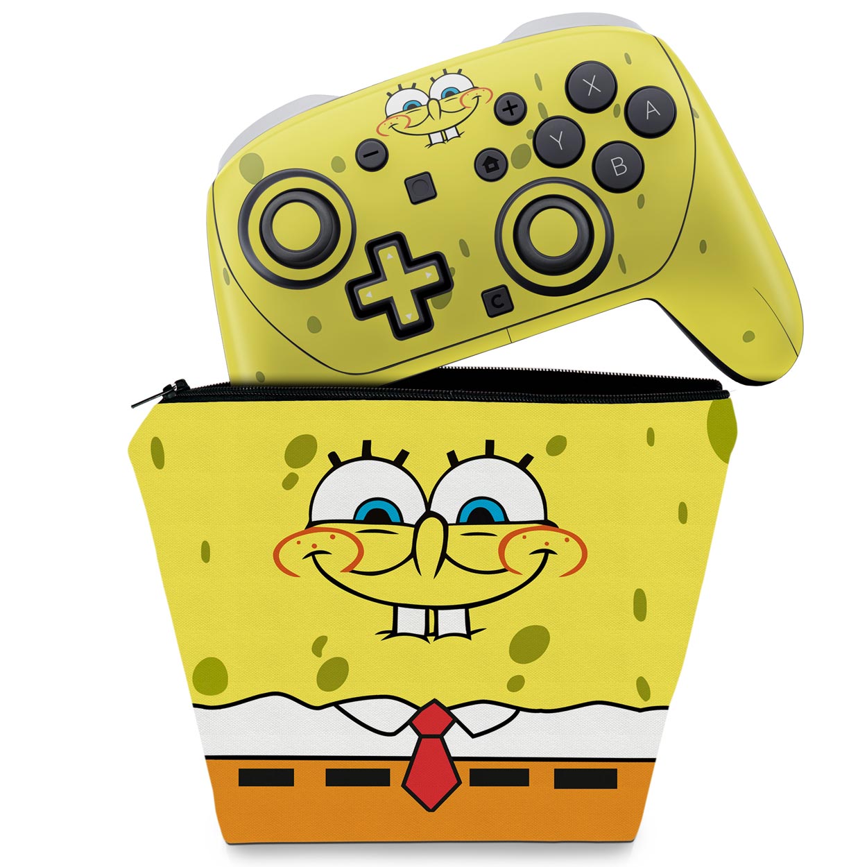 KIT Capa Case e Skin Anti-Rage Nintendo Switch 2 Pro Controle - Modelo 048