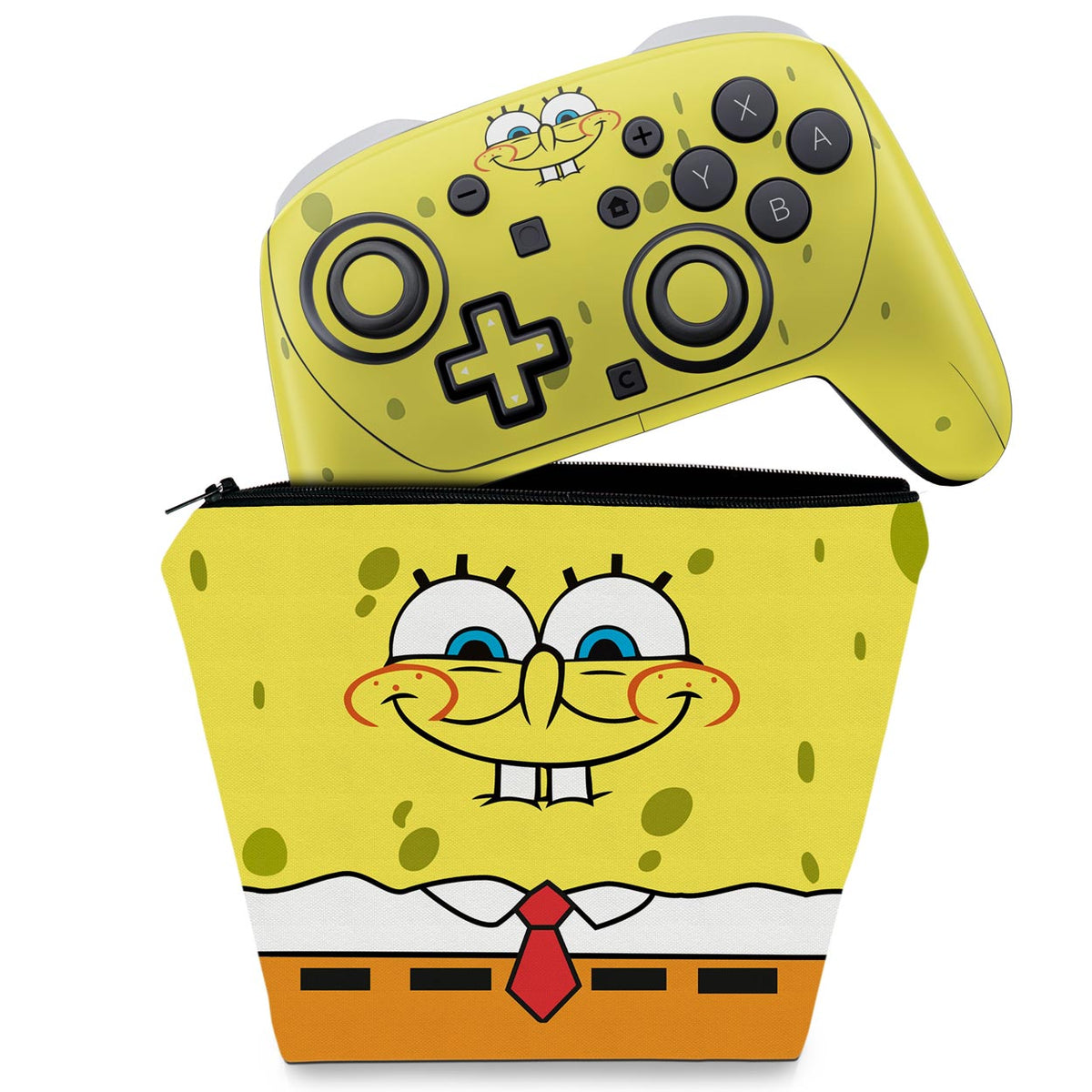 KIT Capa Case e Skin Anti-Rage Nintendo Switch 2 Pro Controle - Modelo 048