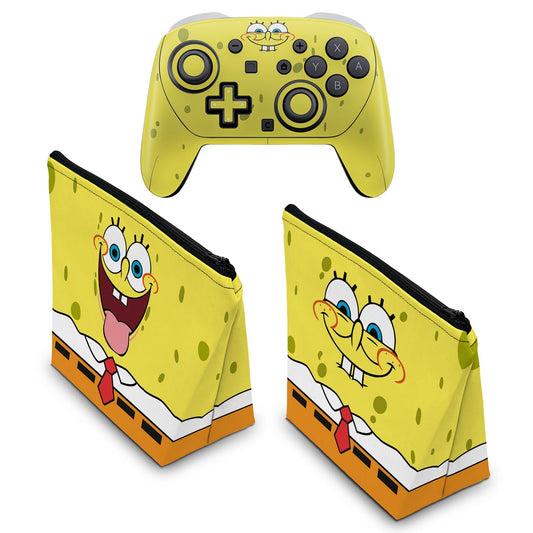 KIT Capa Case e Skin Anti-Rage Nintendo Switch 2 Pro Controle - Modelo 048 - Pop Arte Skins - foto 2