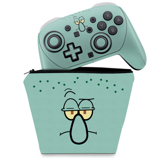 KIT Capa Case e Skin Anti-Rage Nintendo Switch 2 Pro Controle - Modelo 049