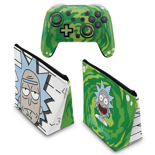KIT Capa Case e Skin Anti-Rage Nintendo Switch 2 Pro Controle - Modelo 050 - Pop Arte Skins - foto 2