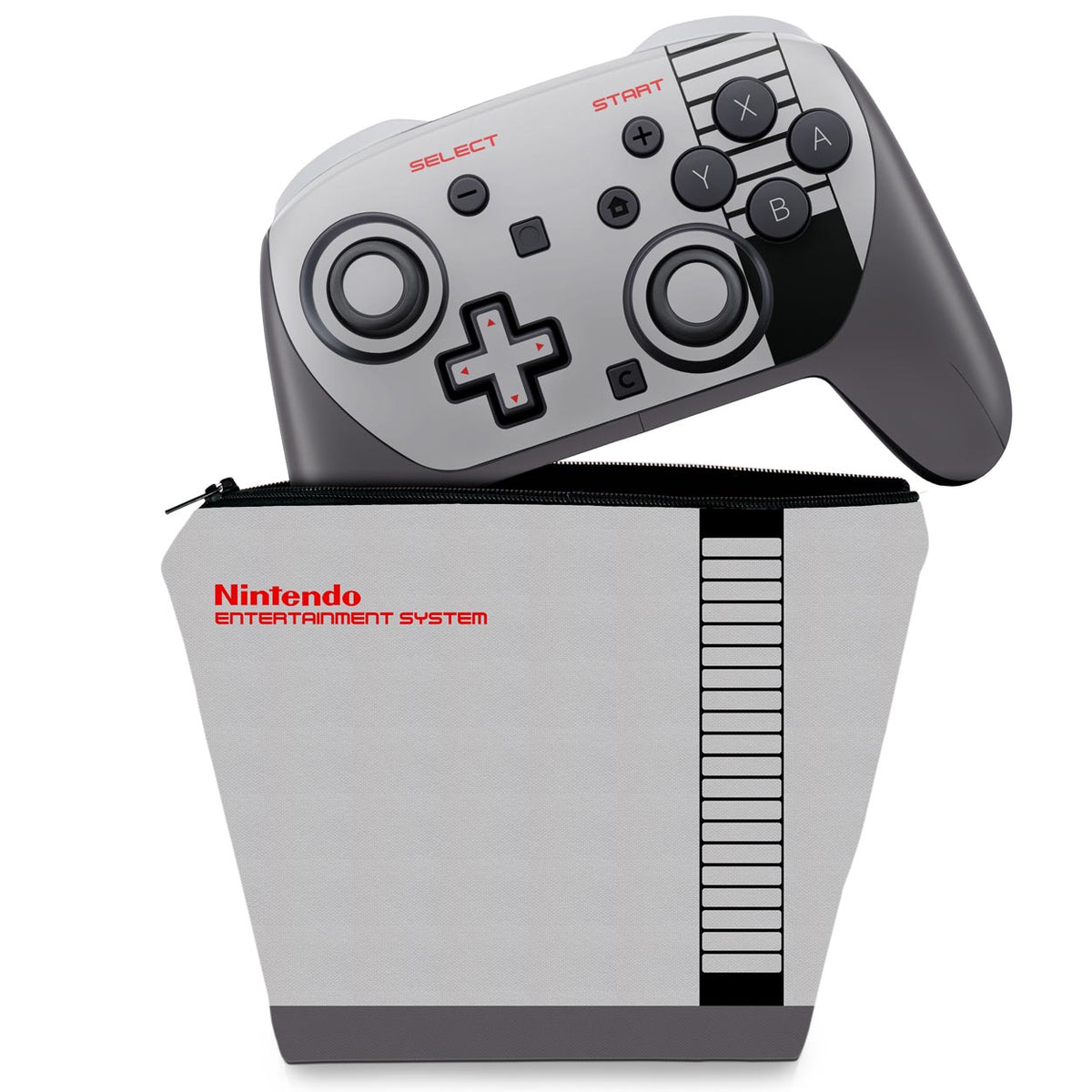 KIT Capa Case e Skin Anti-Rage Nintendo Switch 2 Pro Controle - Nintendinho Nes
