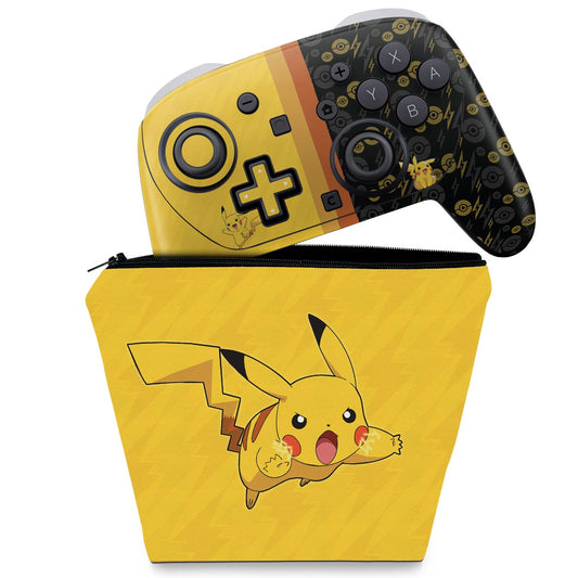 KIT Capa Case e Skin Anti-Rage Nintendo Switch 2 Pro Controle - Modelo 060
