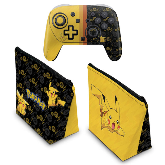 KIT Capa Case e Skin Anti-Rage Nintendo Switch 2 Pro Controle - Modelo 060 - Pop Arte Skins - foto 2