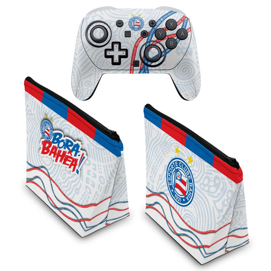KIT Capa Case e Skin Anti-Rage Nintendo Switch 2 Pro Controle - Bahia A - Pop Arte Skins - foto 2