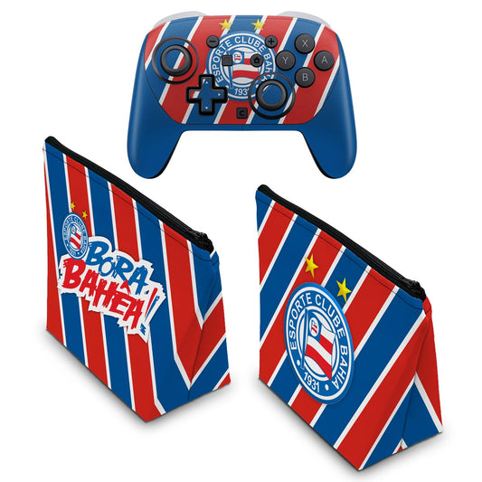 KIT Capa Case e Skin Anti-Rage Nintendo Switch 2 Pro Controle - Bahia B - Pop Arte Skins - foto 2