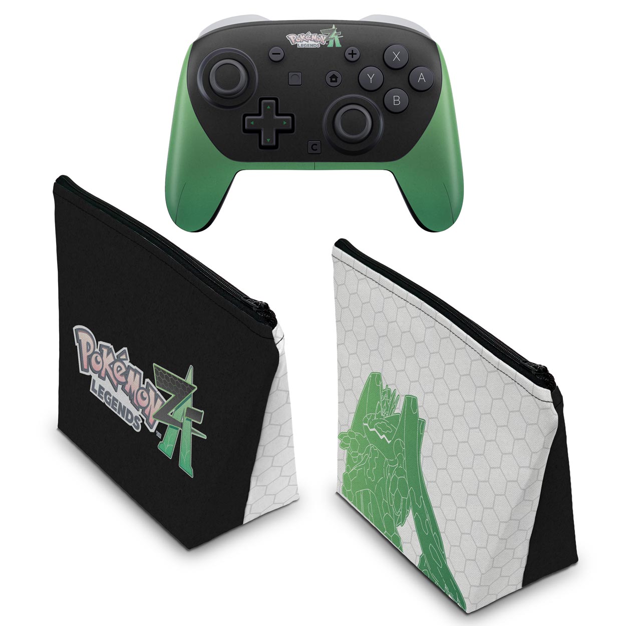 KIT Capa Case e Skin Anti-Rage Nintendo Switch 2 Pro Controle - Pokémon Legends Z-A