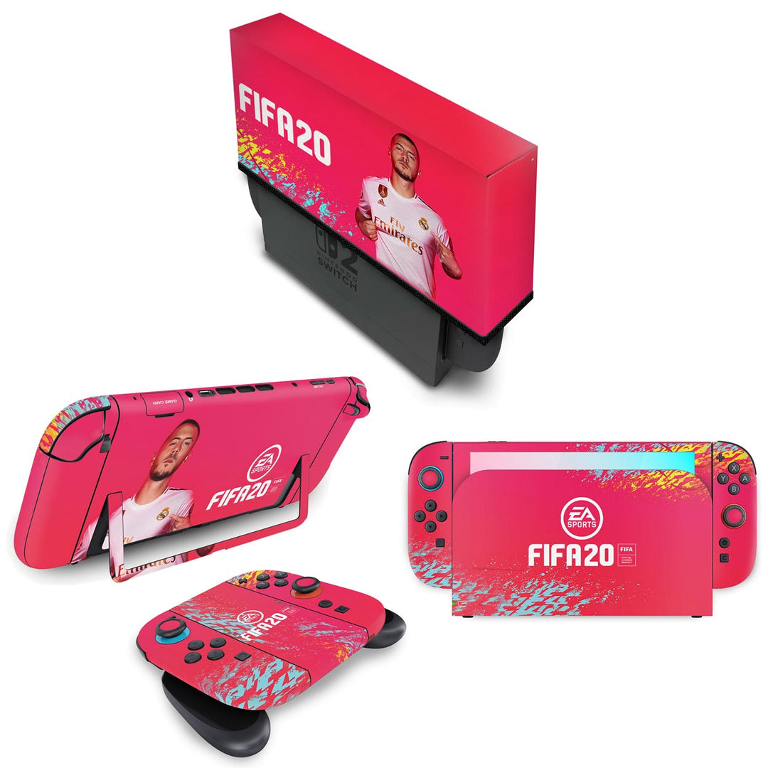 KIT Capa Anti Poeira e Skin Anti-Rage Nintendo Switch 2 - Fifa 20