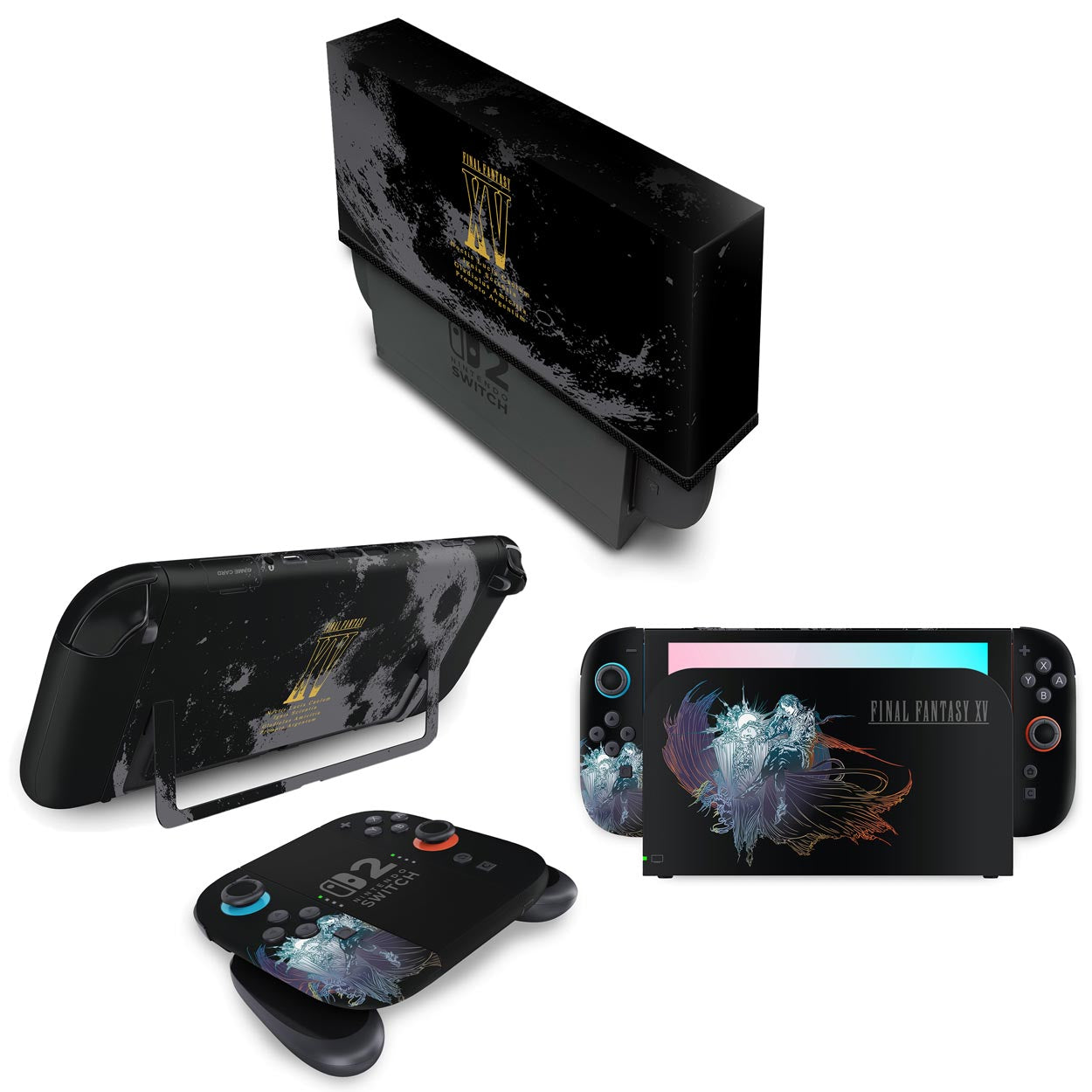 KIT Capa Anti Poeira e Skin Anti-Rage Nintendo Switch 2 - Final Fantasy Xv