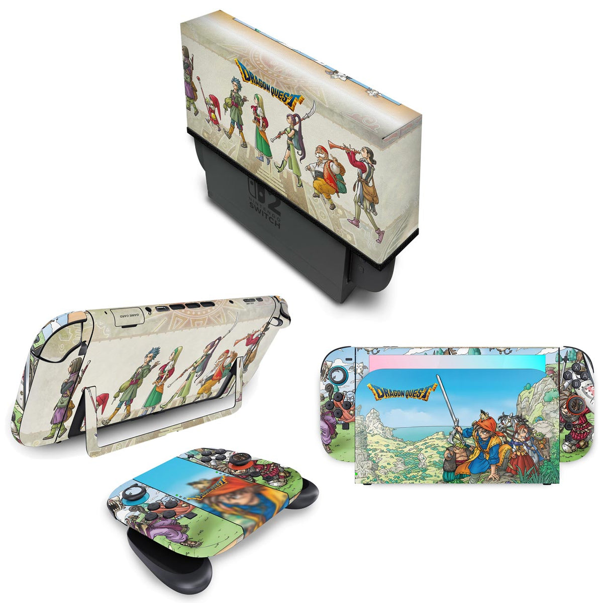 KIT Capa Anti Poeira e Skin Anti-Rage Nintendo Switch 2 - Dragon Quest