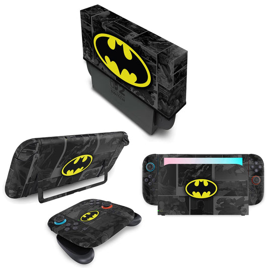 KIT Capa Anti Poeira e Skin Anti-Rage Nintendo Switch 2 - Batman Comics