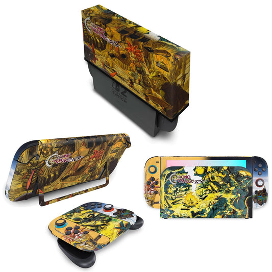 KIT Capa Anti Poeira e Skin Anti-Rage Nintendo Switch 2 - Chrono Trigger