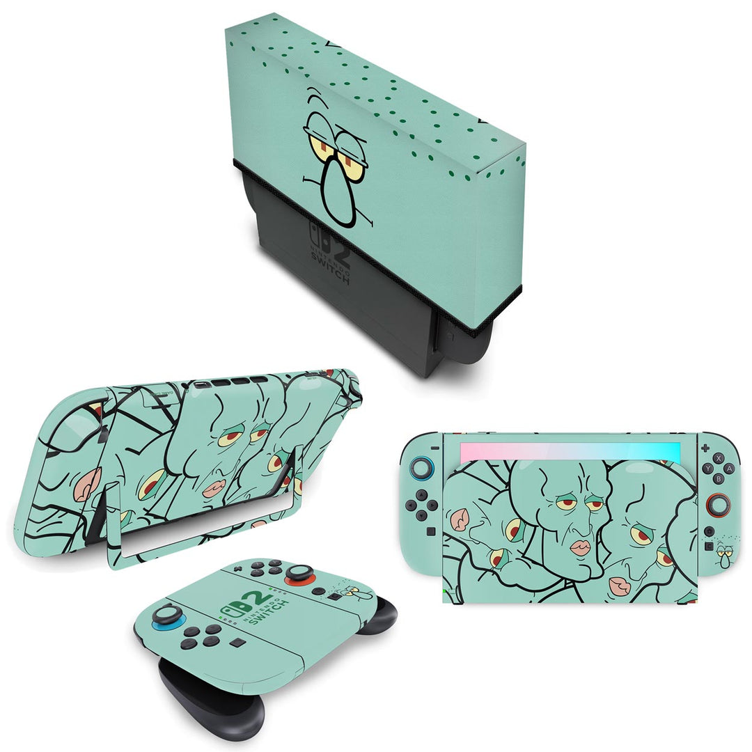 KIT Capa Anti Poeira e Skin Anti-Rage Nintendo Switch 2 - Modelo 049